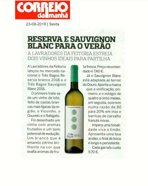 Reserva e S.Blanc para o Verão
