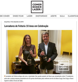 Blog 'Comer, Beber e Lazer' na celebração dos 18 Anos
