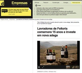 Lavradores de Feitoria comemora 15 anos e investe em nova adega