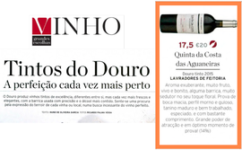 Quinta da Costa das Aguaneiras no artigo 'Tintos do Douro'